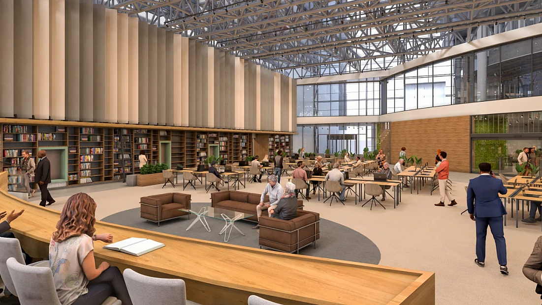 7/24 Açık, 815 Kişilik Dev Kütüphane Bayram Sonrası Açılıyor