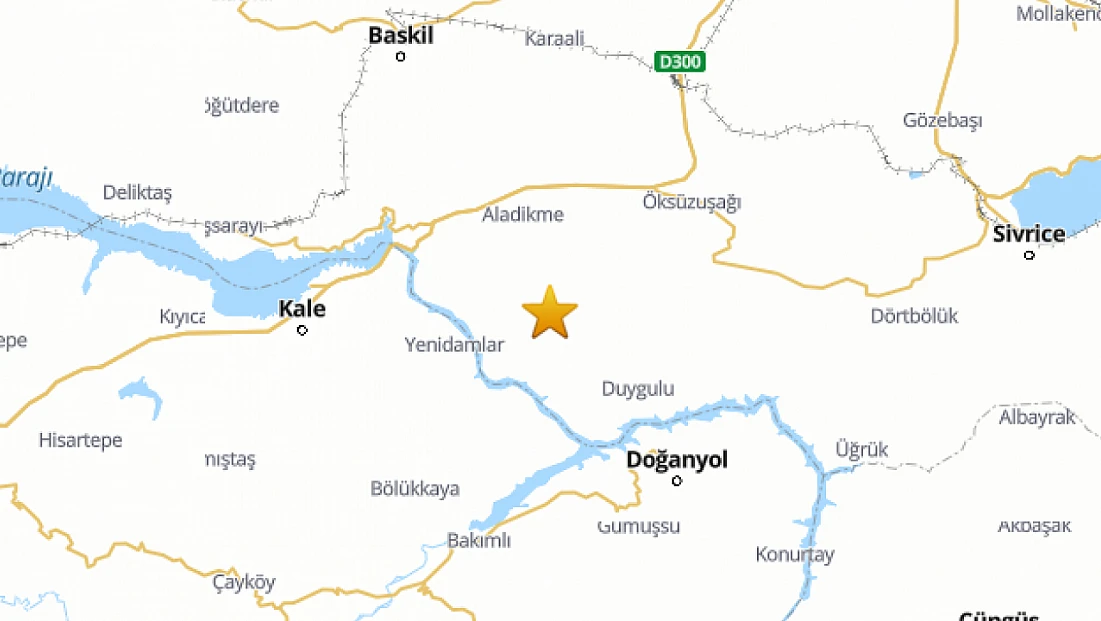 Baskil’de 4.7 Büyüklüğünde Deprem