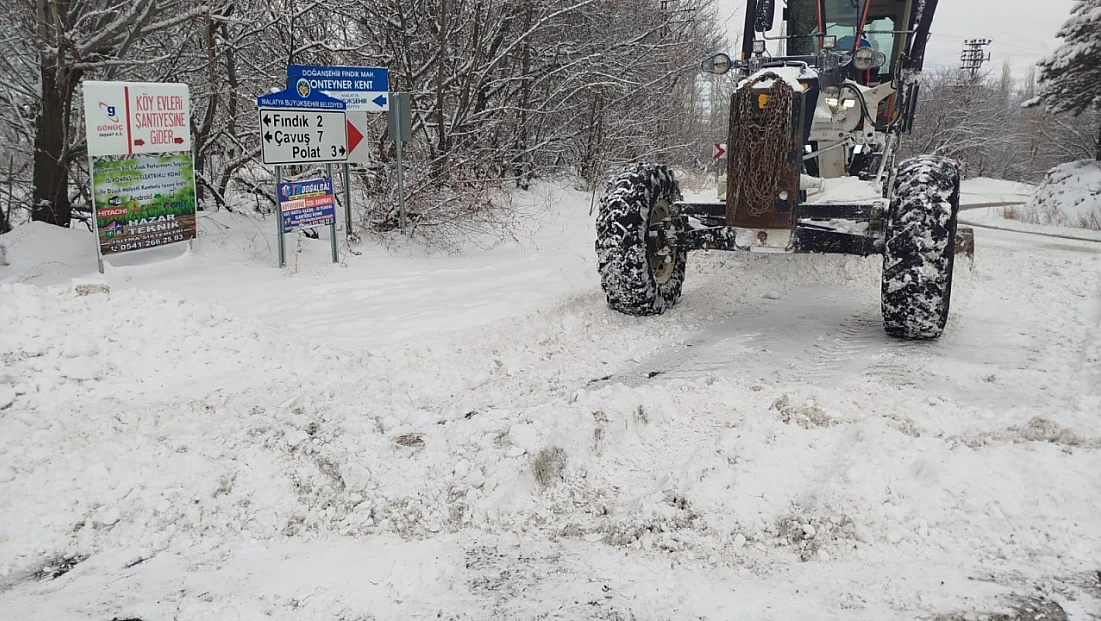 Darende’de Buzlanma Alarmı: Taşımalı Eğitime Ara