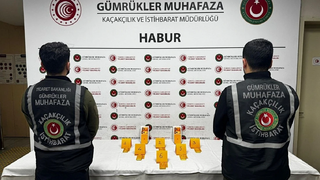 Habur’da 297 Milyon Liralık Altın Kaçakçılığı Önlenmiş Oldu