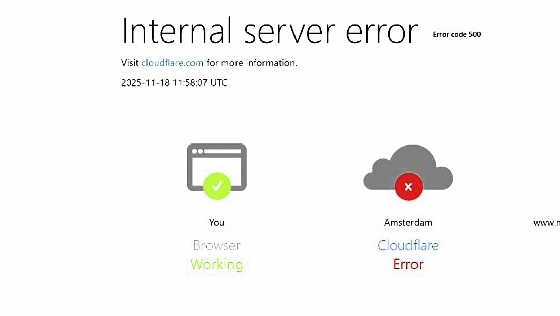 “Internal Server Error” Uyarısı: Cloudflare Arızası İnterneti Sarsıyor