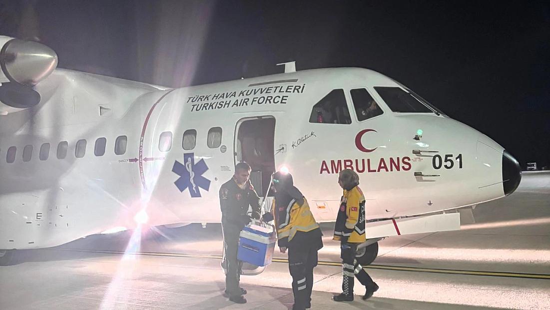 Karaciğer Grefti Askeri Ambulans Uçakla Malatya’ya Getirildi