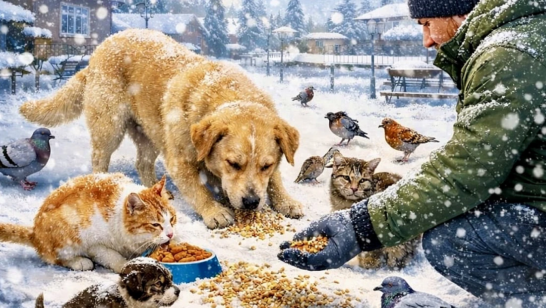Kışın Sert Şartlarında Hayvanlar İçin Dayanışma Çağrısı