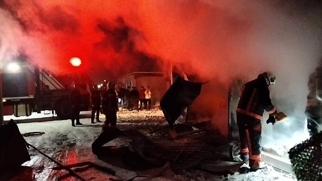 Konteyner Kent’te Yangın Paniği