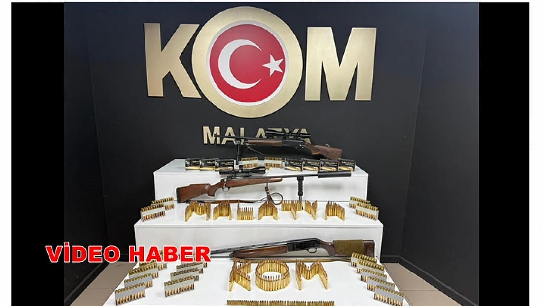 Malatya’da Kaçak Silahlanmaya Darbe: 838 Fişek ve Silahlar Yakalandı