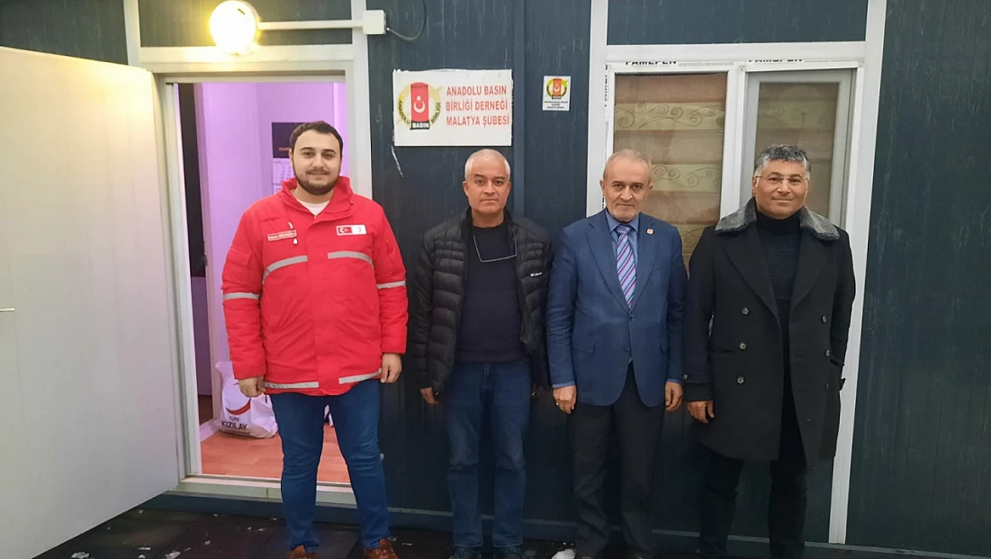 Türk Kızılay Yeşilyurt Şube Başkanı Tevfik Gören’den Anadolu Basın Birliği Malatya Şubesine Ziyaret