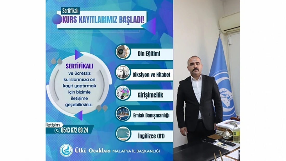 Ülkü Ocakları Malatya İl Başkanlığı’ndan Kurs Kayıtları Başladı