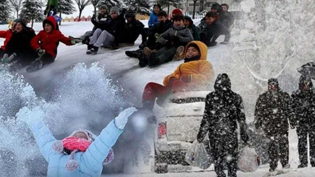 Yoğun Kar Yağışı Nedeniyle Okullar Tatil