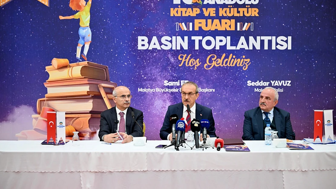 10. Malatya Anadolu Kitap ve Kültür Fuarı Başlıyor!