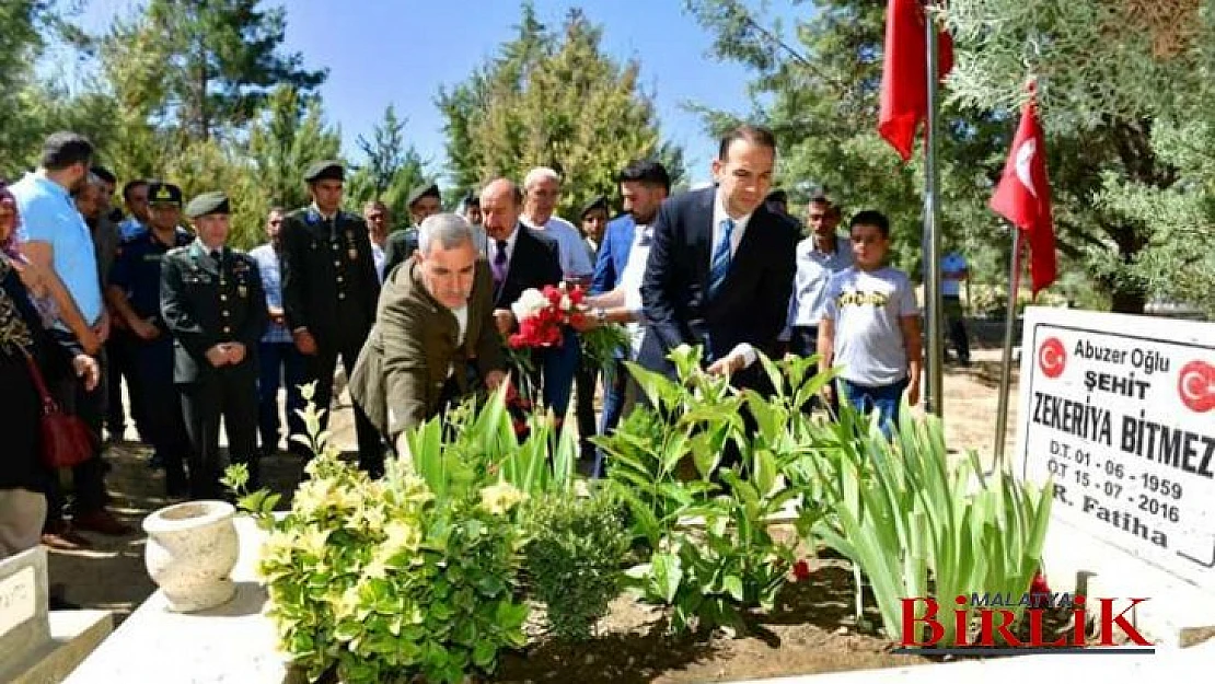 15 Temmuz Şehidi Zekeriya Bitmez Kabri Başında Dualarla Yâd Edildi