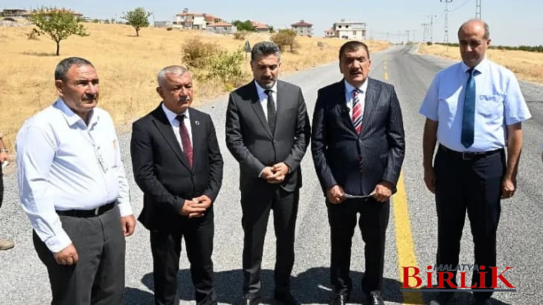 66 Kilometrelik Akçadağ Grup Yolu Tamamlandı