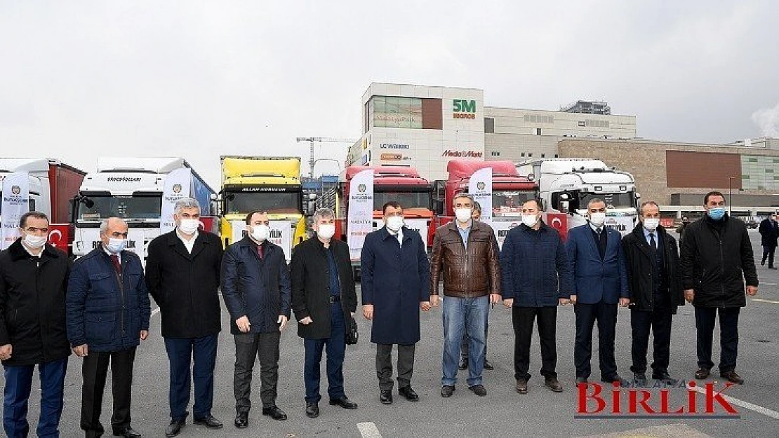 7 Tır Yardım Malzemesi İhtiyaç Sahipleri İçin Yola Çıktı