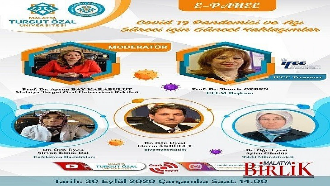 Covid-19 Pandemisi Ve Aşı Süreci' Konulu E-Panel