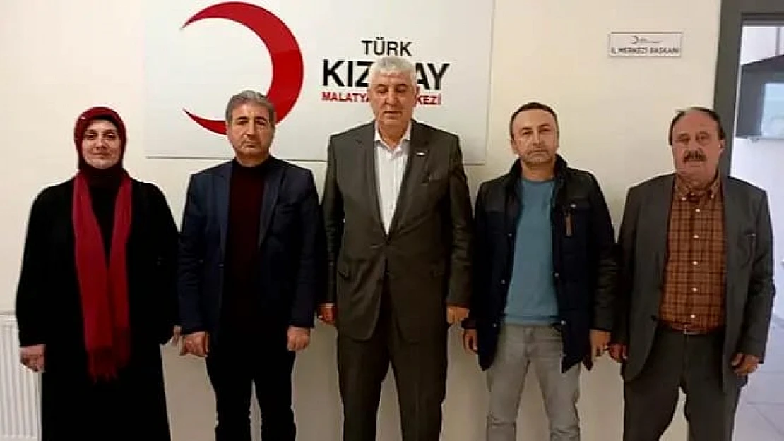 Akçadağder Yöneticilerinden Türk Kızılayı Malatya Şube Başkanı Sadi Ergül'e ziyaret