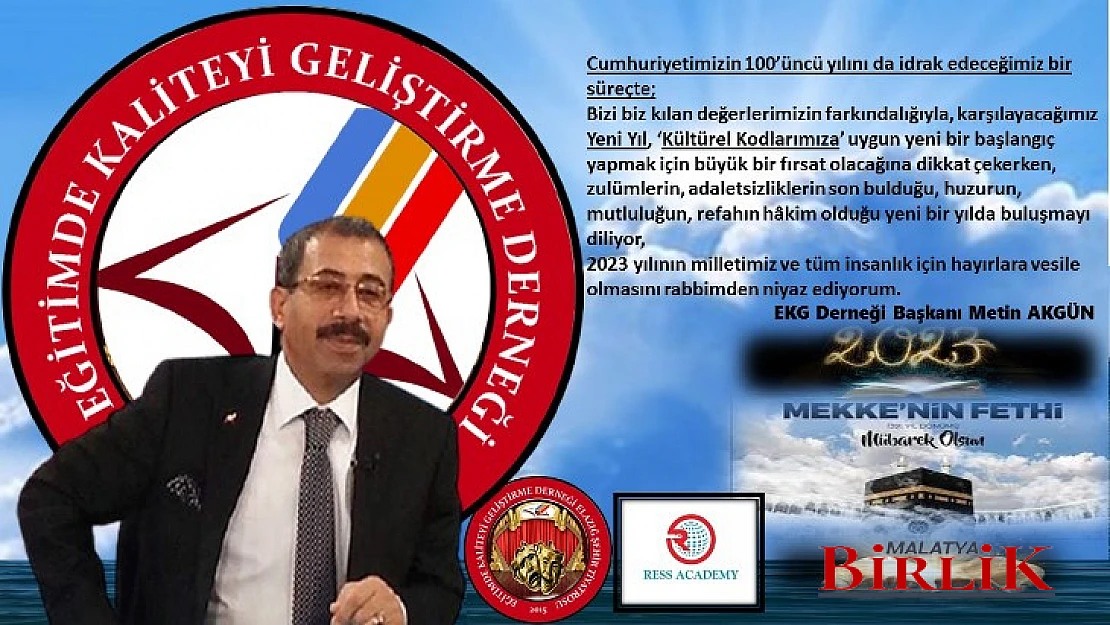 Başkan Akgün'den  Mekke'nin Fethi ve Yeni Yıl Mesajı