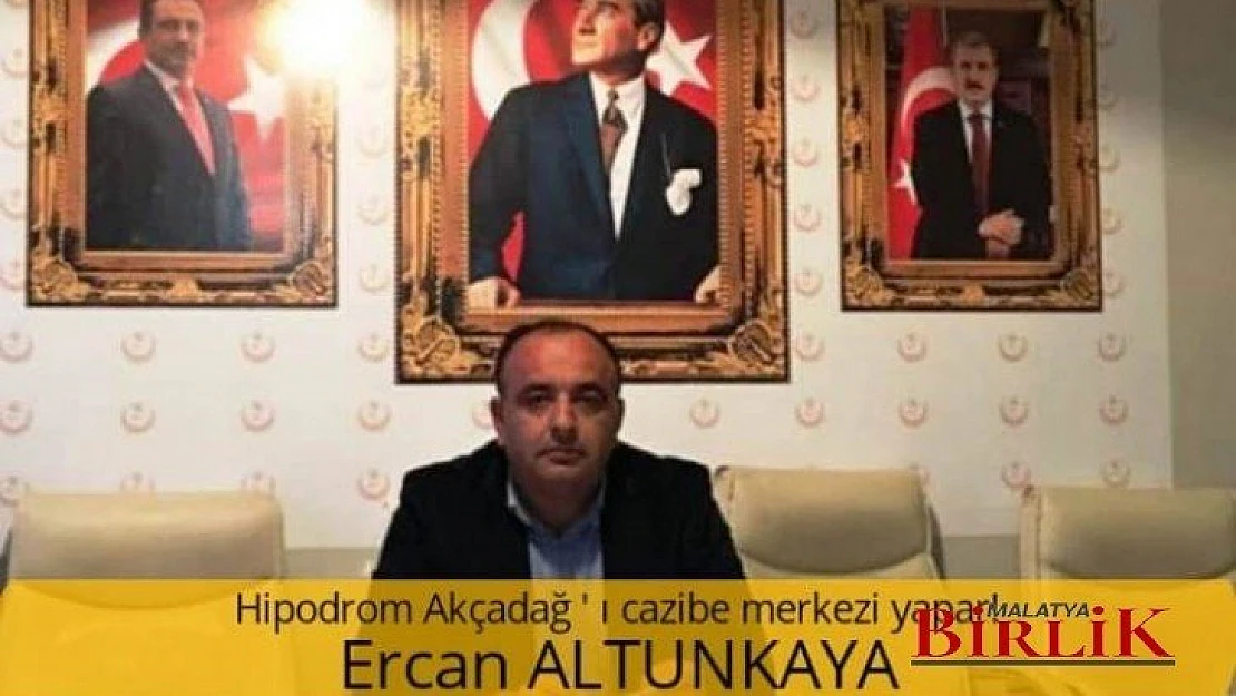 Başkan Altunkaya'dan Akçadağ'a Hipodrom Vurgusu