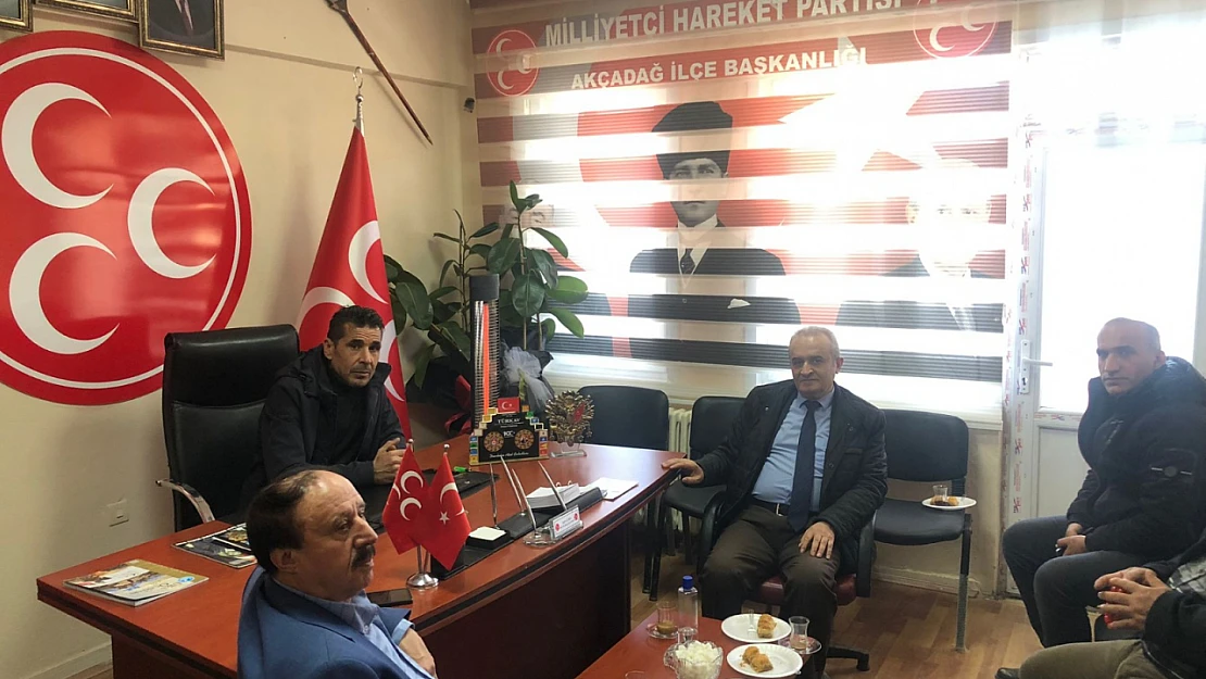 Başkan Dağ'dan, MHP Akçadağ İlçe Başkanlığına Hayırlı Olsun Ziyareti