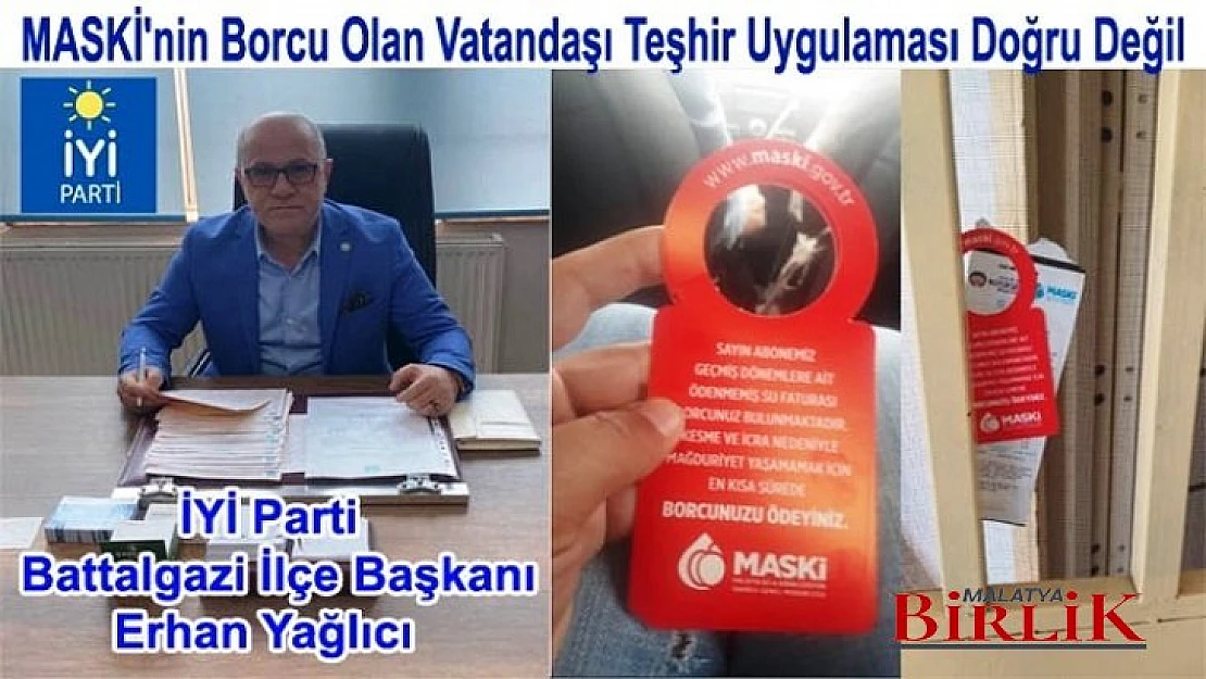 Başkan Erhan Yağlıcı, Maski'nin Teşhircilik Uygulaması Doğru Değil