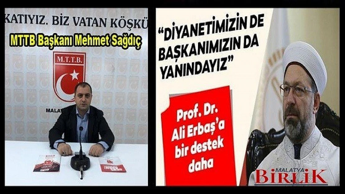 Başkan Mehmet Sağdıç, Ali Erbaş Hocamızın Yanındayız