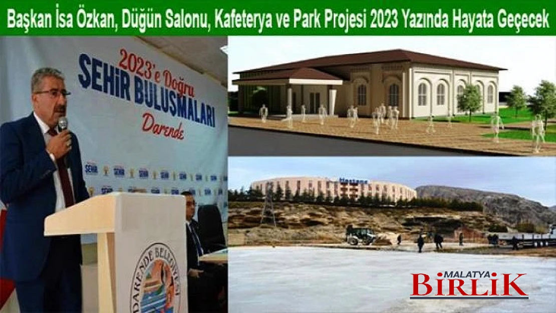 Başkan Özkan, Düğün Salonu ve Park Projesine Başladık