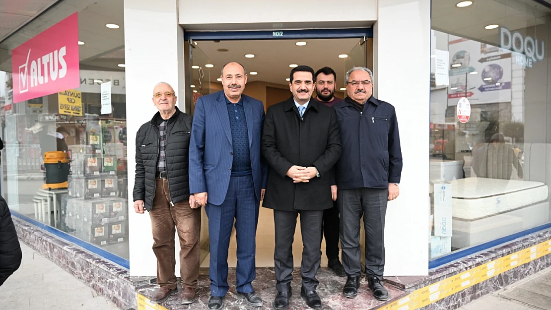 Başkan Taşkın'dan İnönü Caddesi Esnafına Ziyaret