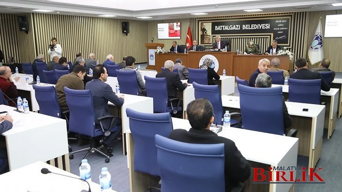Battalgazi Belediyesi Aralık Ayı Meclis Toplantısı Gerçekleştirildi