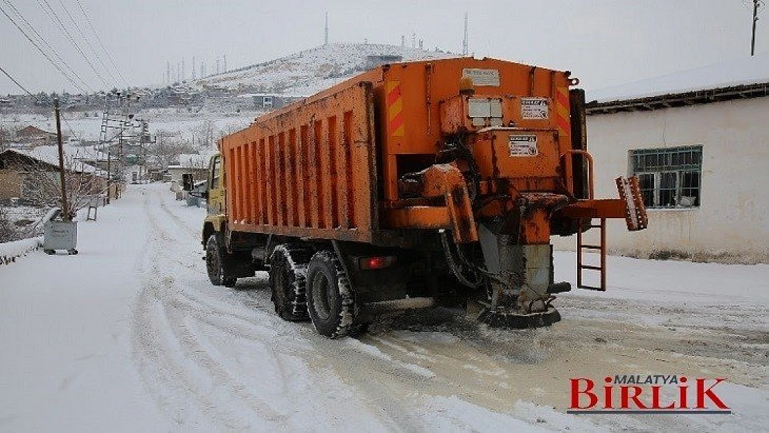 Battalgazi Belediyesi'nin Kar Mesaisi Devam Ediyor