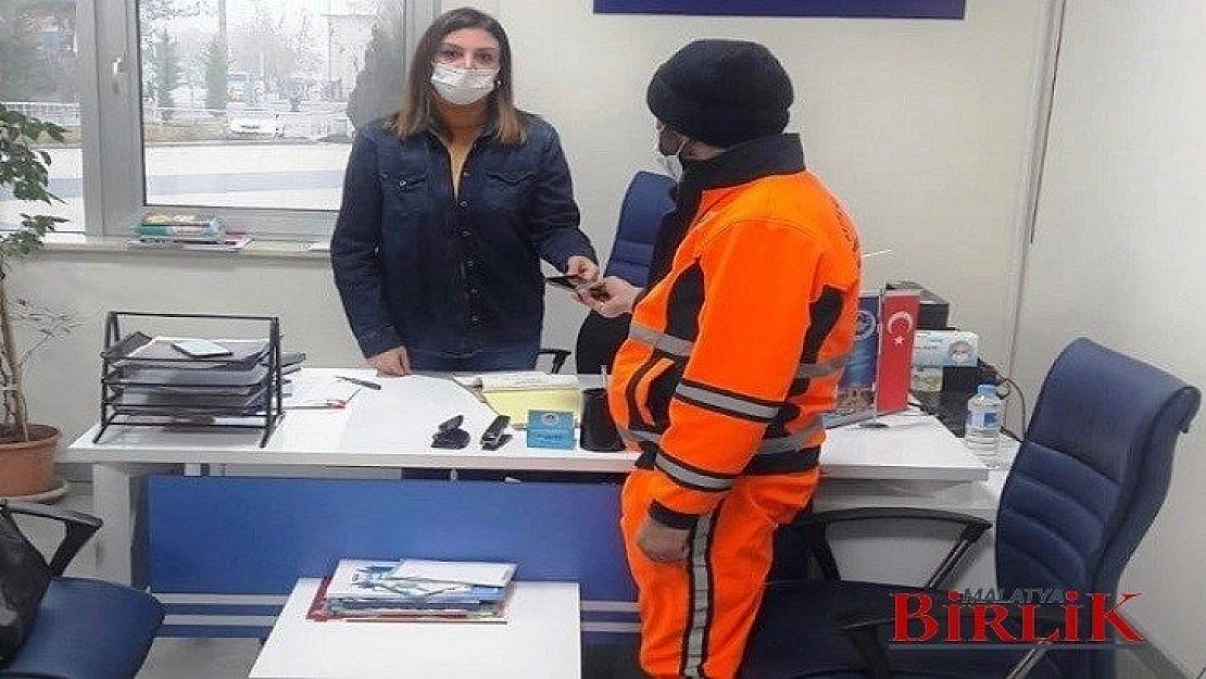 Battalgazi Belediyesi Temizlik Görevlisi'nden İkinci Kez Örnek Davranış
