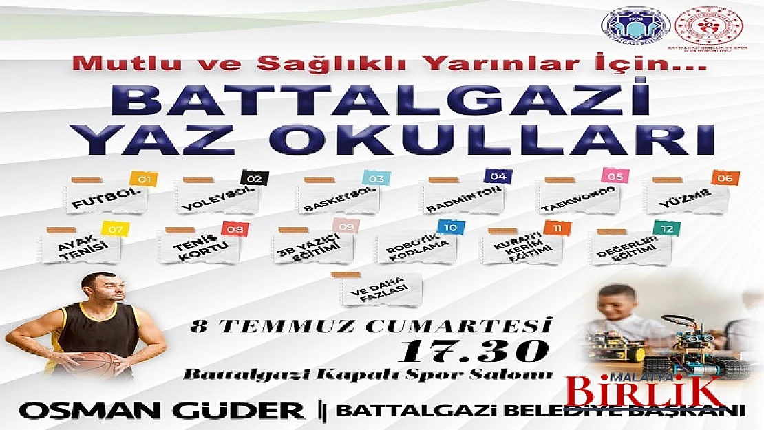 Battalgazi'de Yaz Spor Okulları Başlıyor