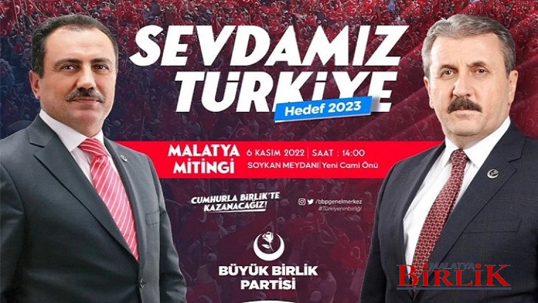 BBP Mitinglere Malatya İle Başlıyor