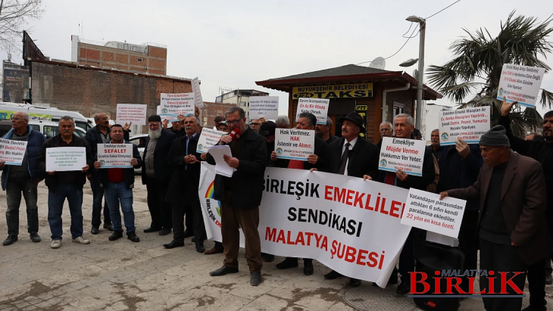 Birleşik Emekliler Sendikası Malatya Şube Başkanı Göktaş'tan Mitinge Davet