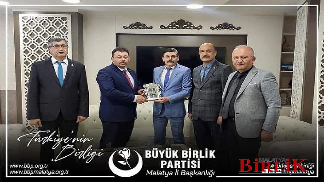 Büyük Birlik Partisi Malatya İl Yönetiminden, Emniyet Müdürü Dağdeviren'e Ziyaret