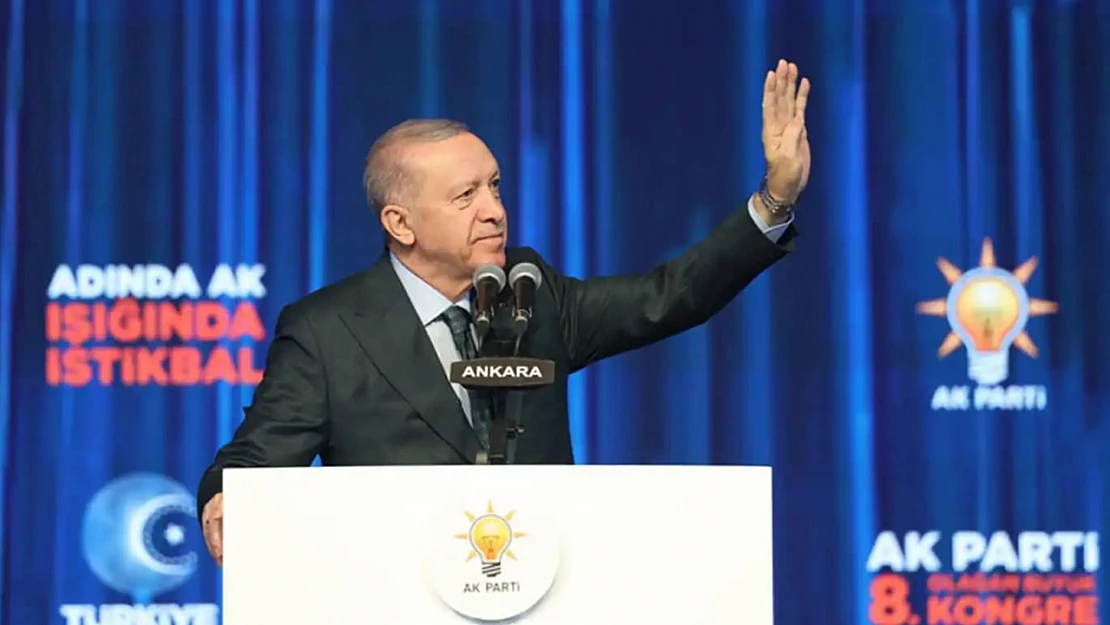 Cumhurbaşkanı Erdoğan, 9'uncu Kez Genel Başkanlığa Seçildiği Büyük Kongrede Konuştu