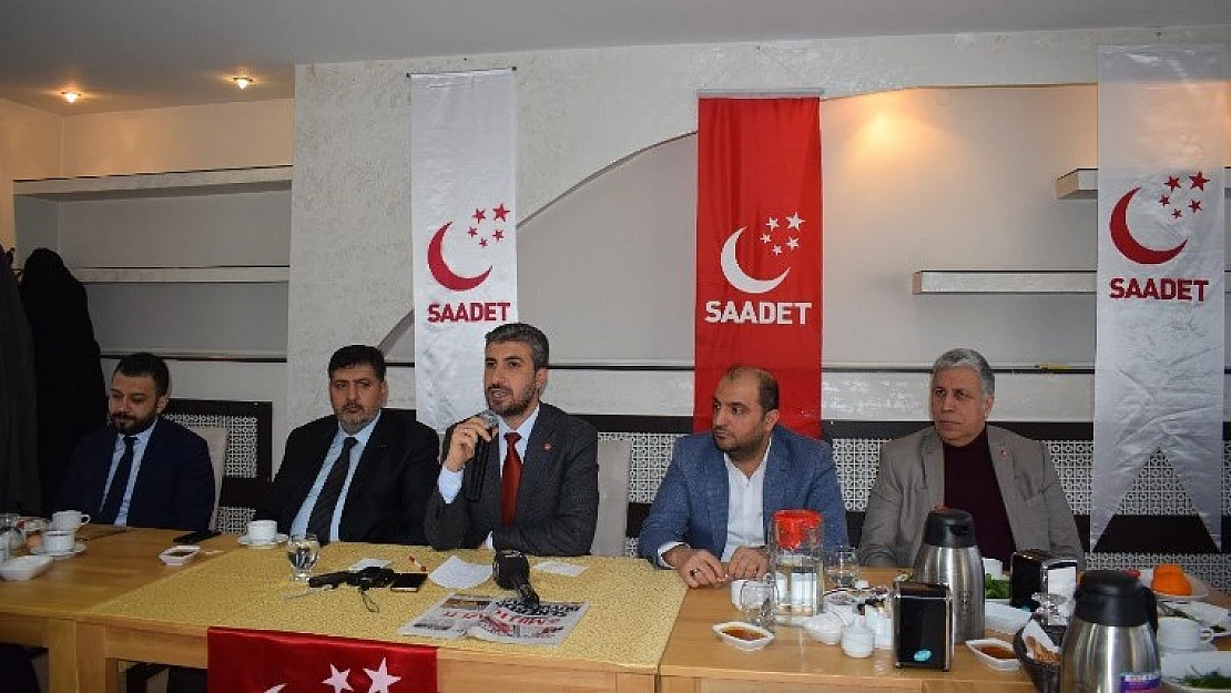 Saadet Partisi İl Başkanı Marasalı, Basınla Buluştu