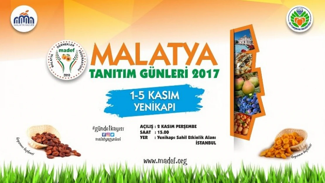 'Malatya Günleri 2017 ' 1 - 5 Kasım Günleri Düzenlenecek