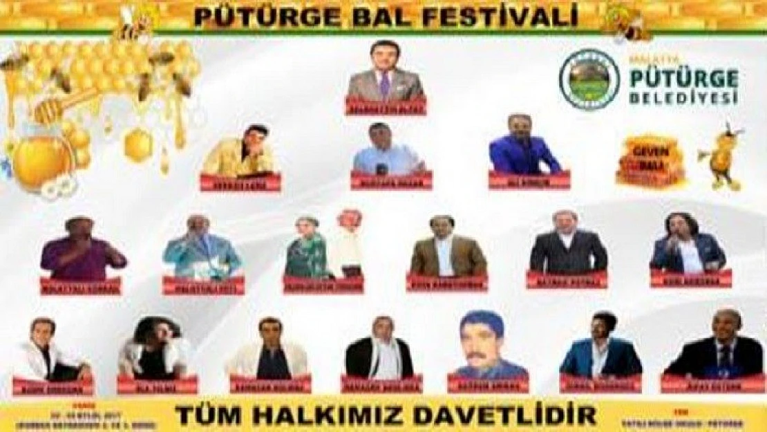 Pütürge Bal Festivali 02 - 03 Eylül 2017 Günleri Düzenlenecek