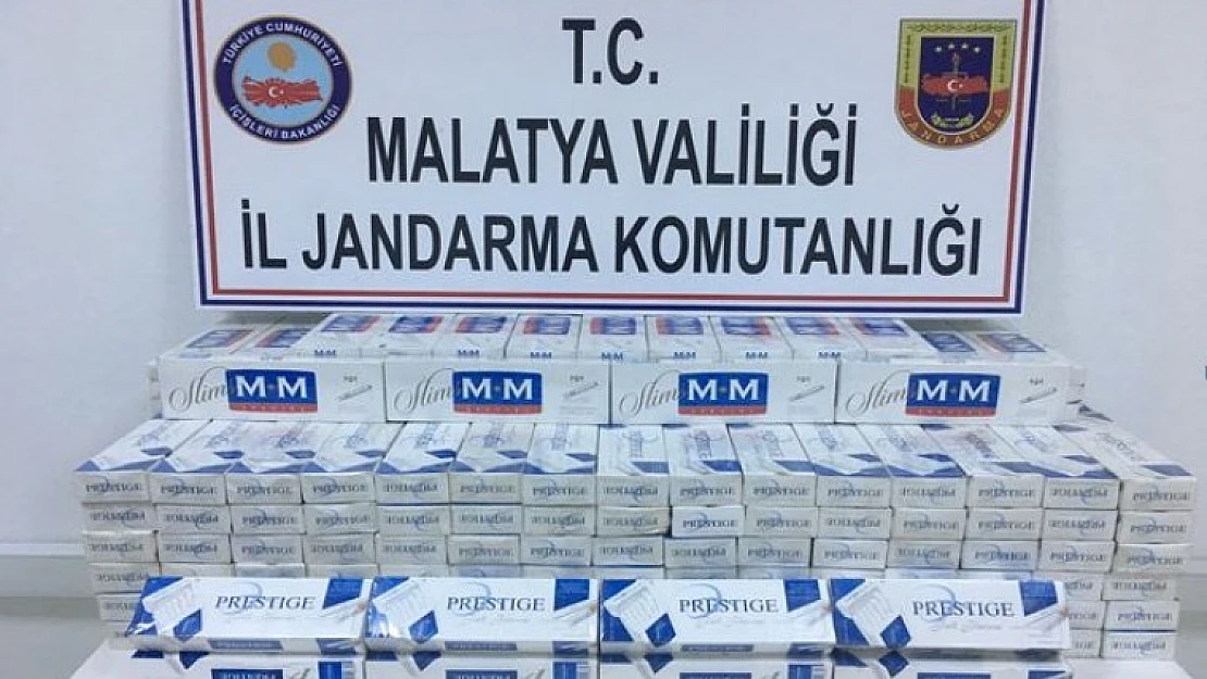 Malatya'da Kaçak Sigara ve Silah Yakalandı