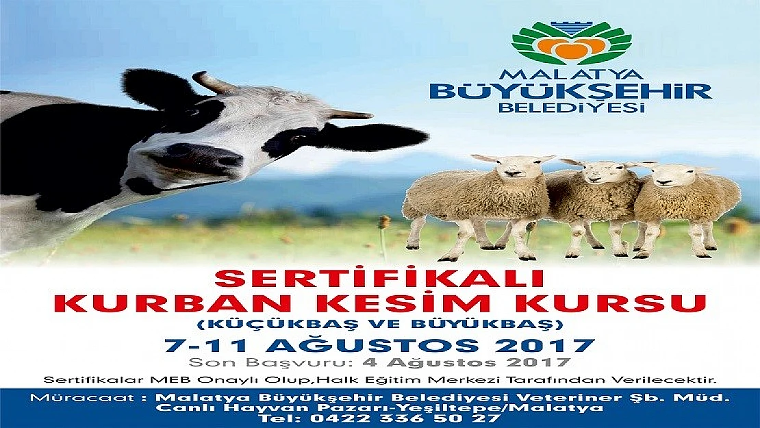 Sertifikalı Kurban Kesim Kursu Açılacak