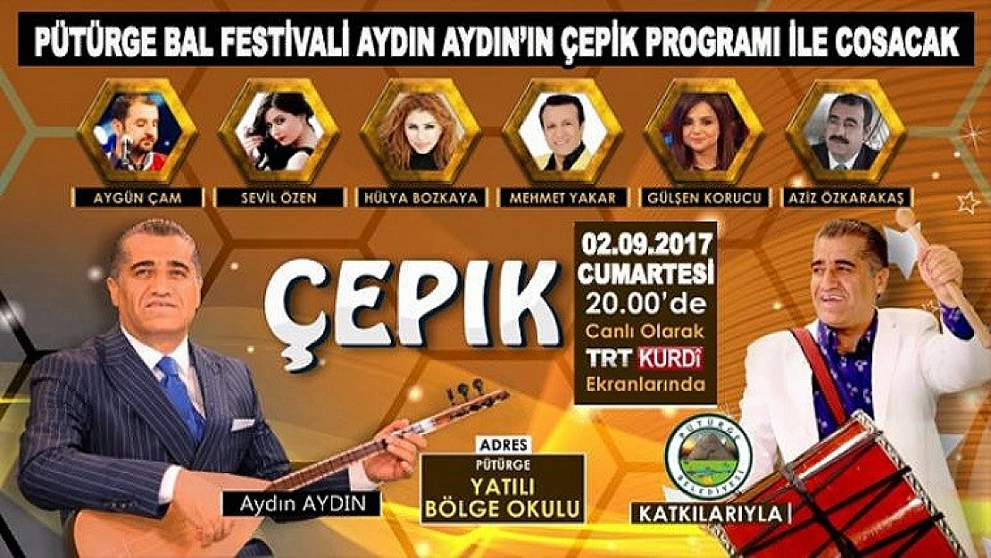 Çepik Programı Pütürge Bal Festivali'nde Canlı Yayınlanacak