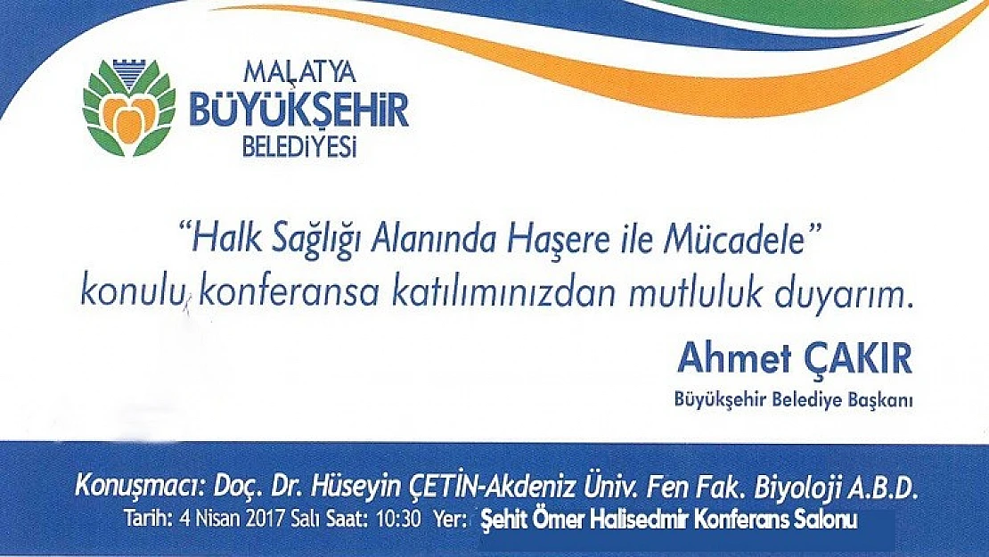 'Halk Sağlığı Alanında Haşere İle Mücadele' Konferansı