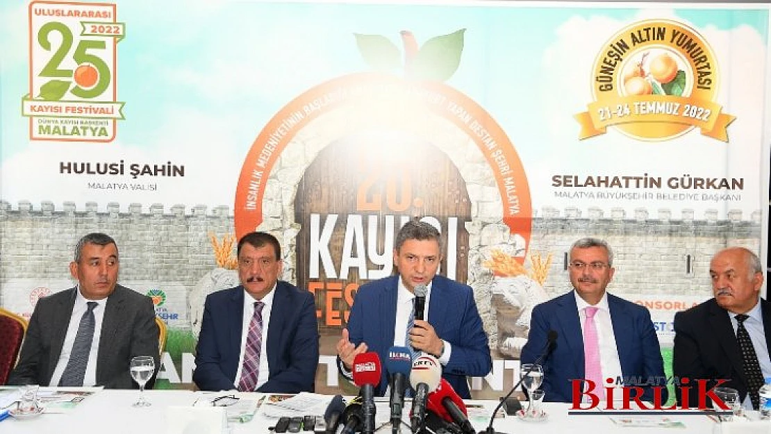 Gürkan, Kayısı Festivali Malatya'nın Tüm Renklerini Bir Araya Getirecek