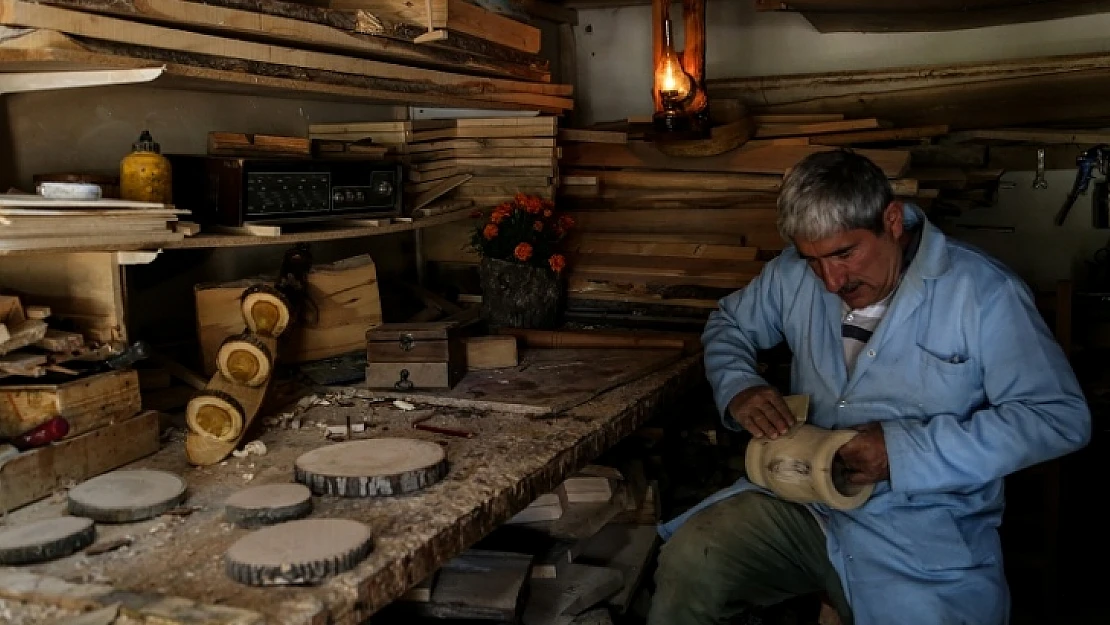 Kuruyan Ağaçları Sanat Eserine Dönüştürüyor