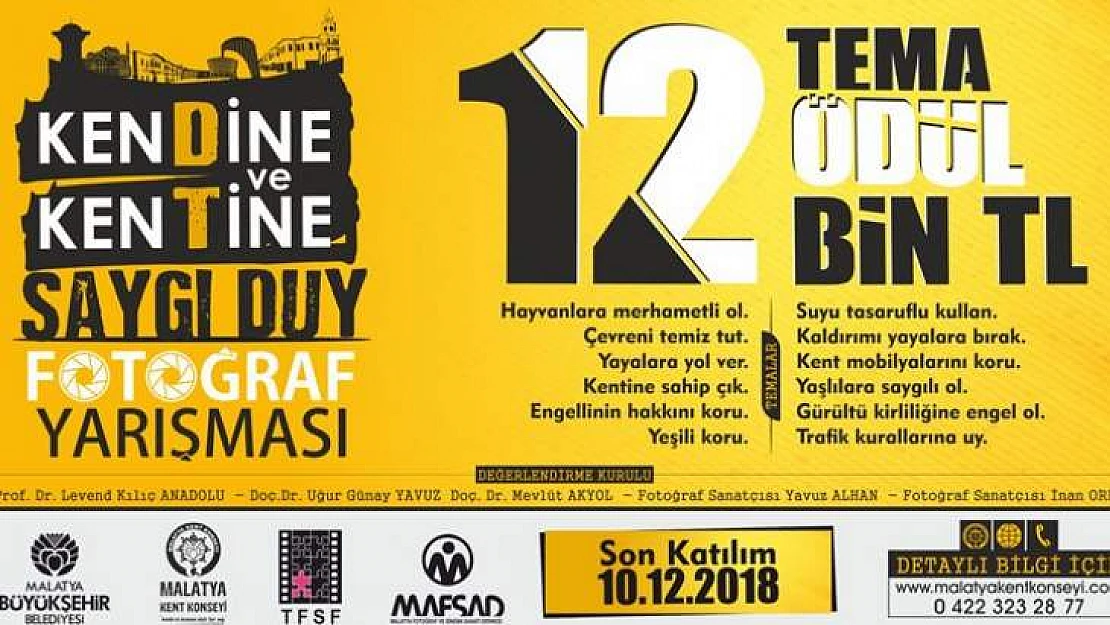 Kent Konseyinden Bol Ödüllü Ulusal Fotoğraf Yarışması