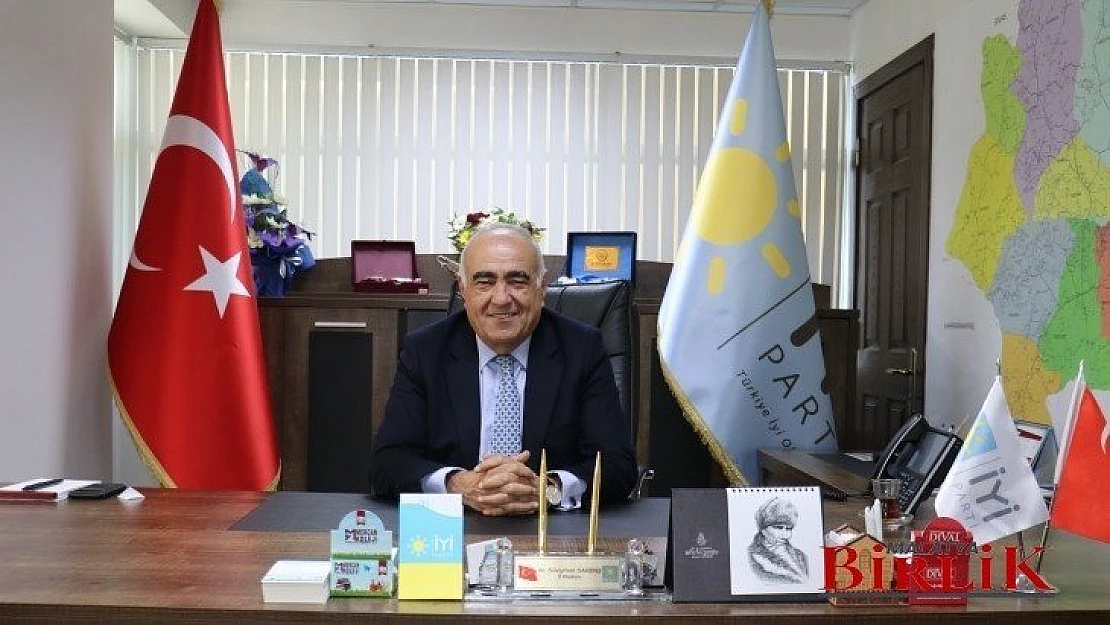 İyi Parti Malatya İl Başkanı Süleyman Sarıbaş Bayram Mesajı