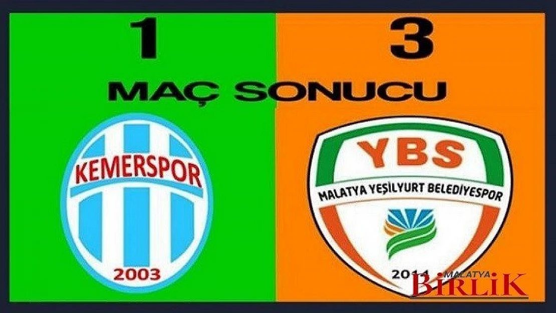 Kemerspor 1 - 3 Yeşilyurt Belediyespor