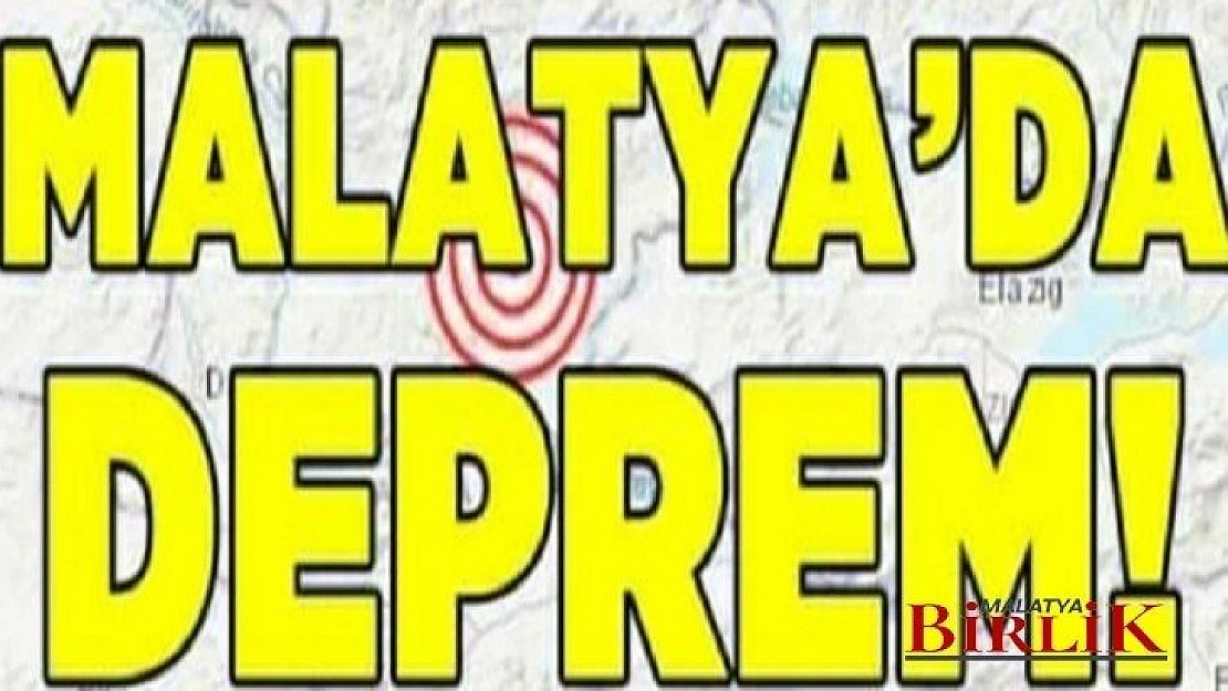 Malatya'da  3.1 Deprem Meydana Geldi