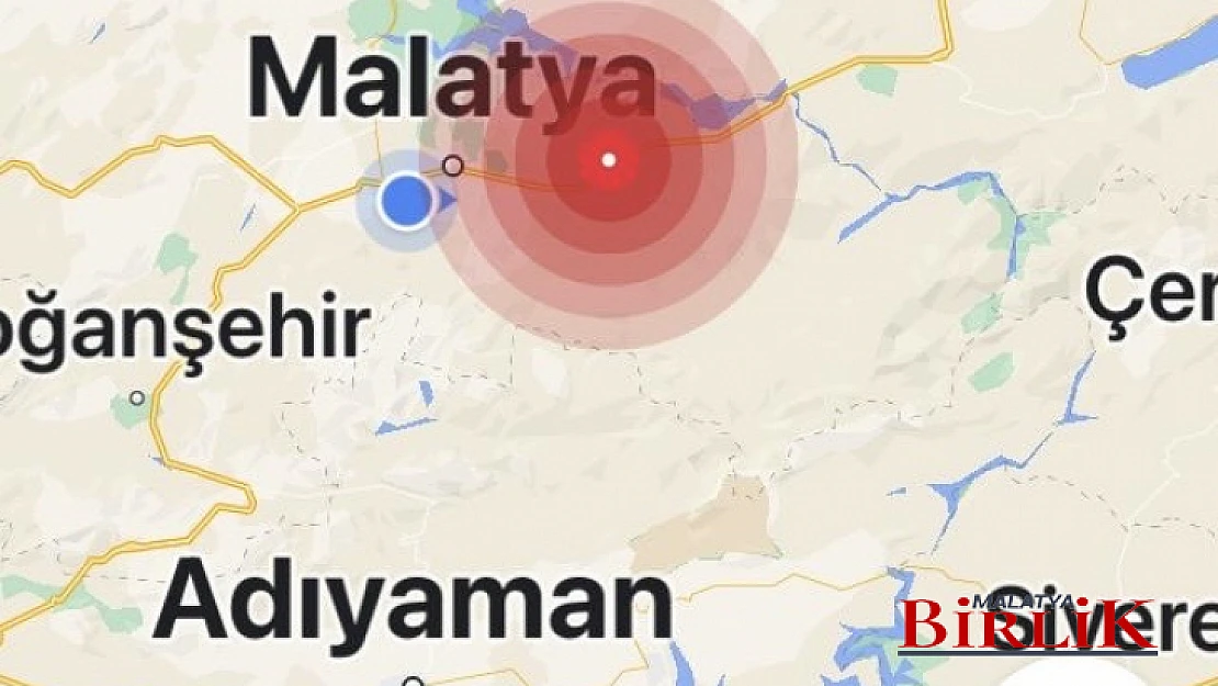 Malatya'da 4.3 Büyüklüğünde Deprem