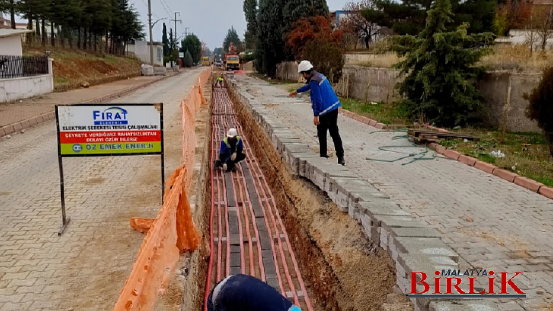 Malatya'da Fırat EDAŞ Çalışmalara Devam Ediyor