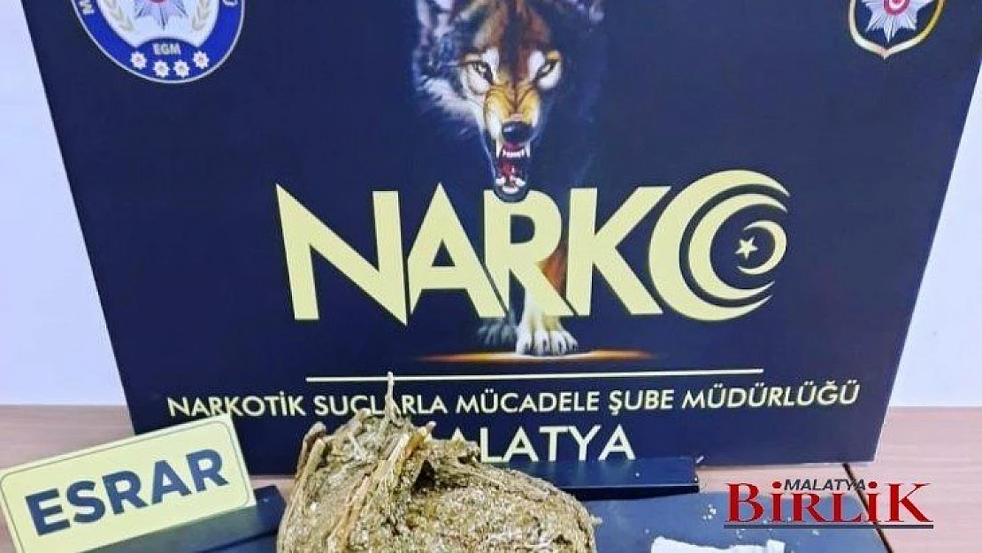 Malatya'dan 1071 Gr Kubar Esrar Maddesi Ele Geçirildi