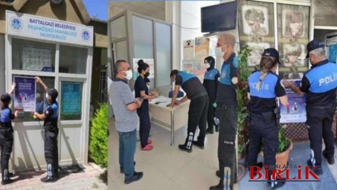 Malatya Polisi Aşı Kampanyasına Destek Veriyor